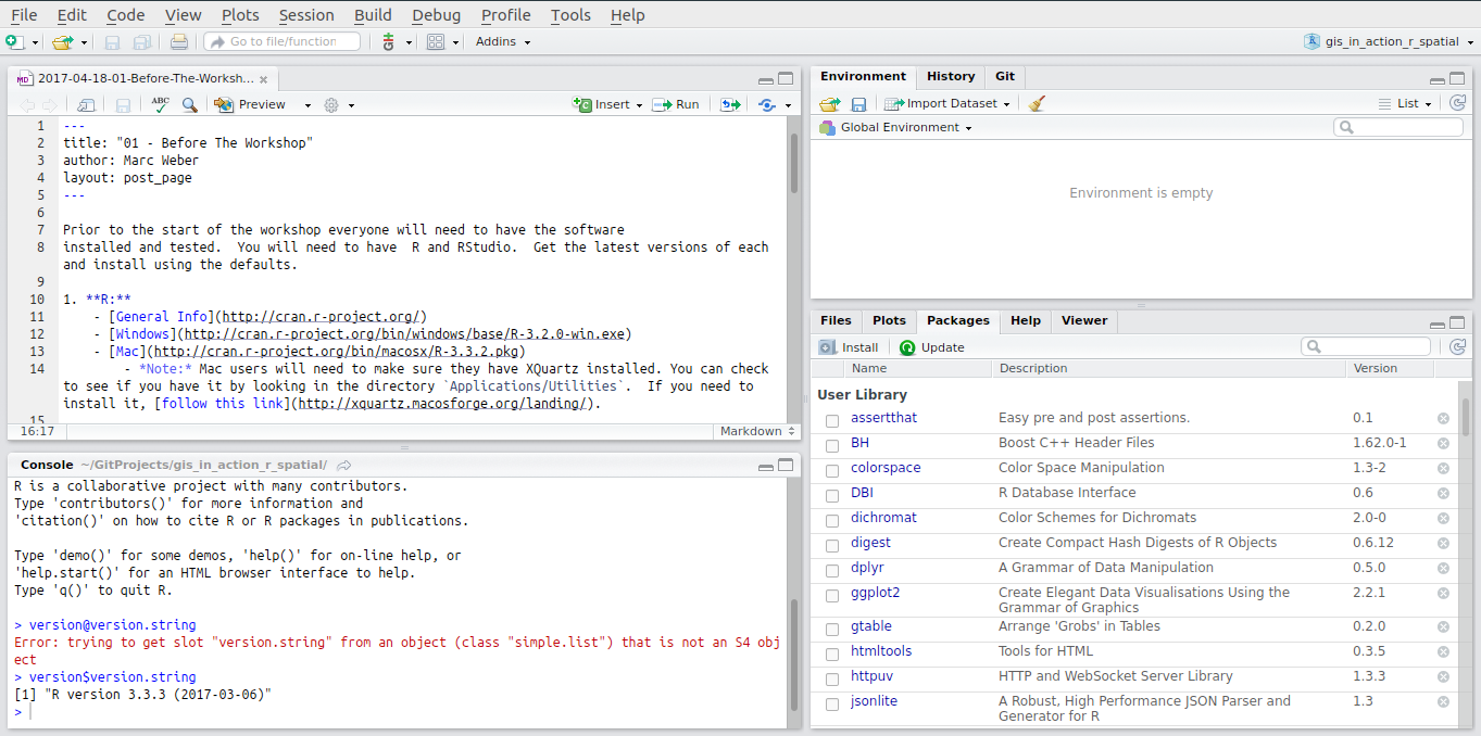 RStudio Window